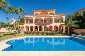 Beachside villa with panoramic sea views